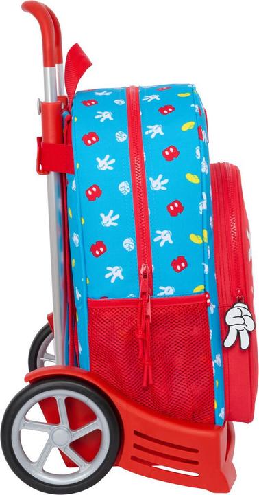 Produktbild Mickey Mouse Club House Schulrucksack mit Rädern Mickey Mouse Clubhouse Fantastic Blau Rot 33 x 42 x 14 cm
