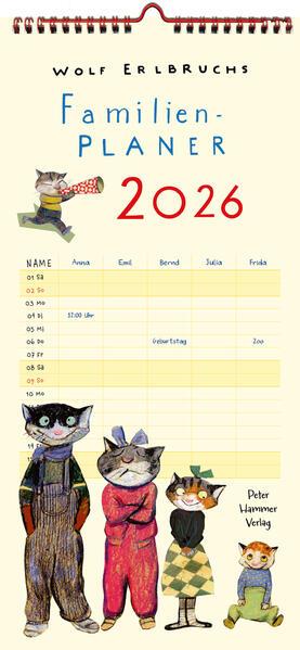 Produktbild Hammer Fitness Wolf Erlbruchs Familienplaner 2026 (Deutsch)