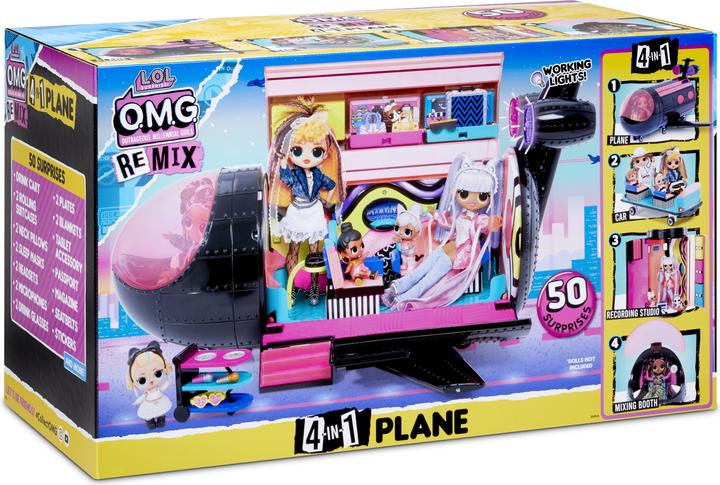 Immagine prodotto MGA O.M.G. Remix 4-in-1 Plane Playset Transforms