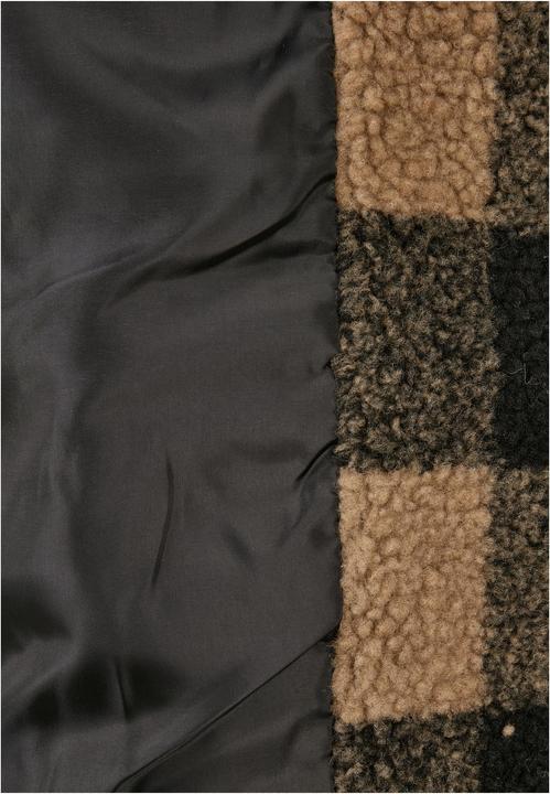 Immagine prodotto Urban Classics Giacca Sherpa da donna con cappuccio a quadri oversize (4XL)