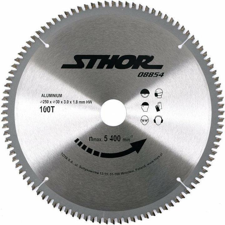 Image du produit Toya TCT BLADE FOR ALUMINIUM D250 T100 d30