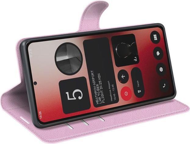 Produktbild MU Classic Litchi Leder Bookcover Series (Nothing Phone (2a))