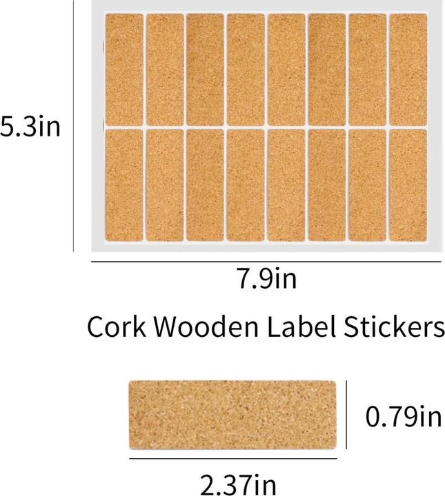 Produktbild LaserPecker Etikettenaufkleber aus Kork (160 Stk.)