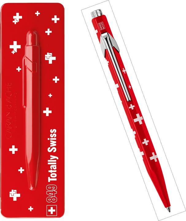 Actual product image Caran d'Ache 849 Totally Swiss mit Etui (White, Red, 1 x)