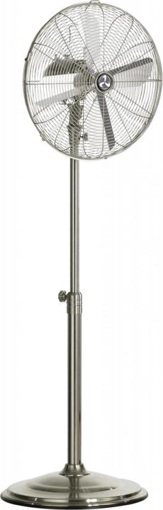 Actual product image CasaFan Pedestal fan metal 3 speeds Satin Metal BreezeII (61.60 dB)