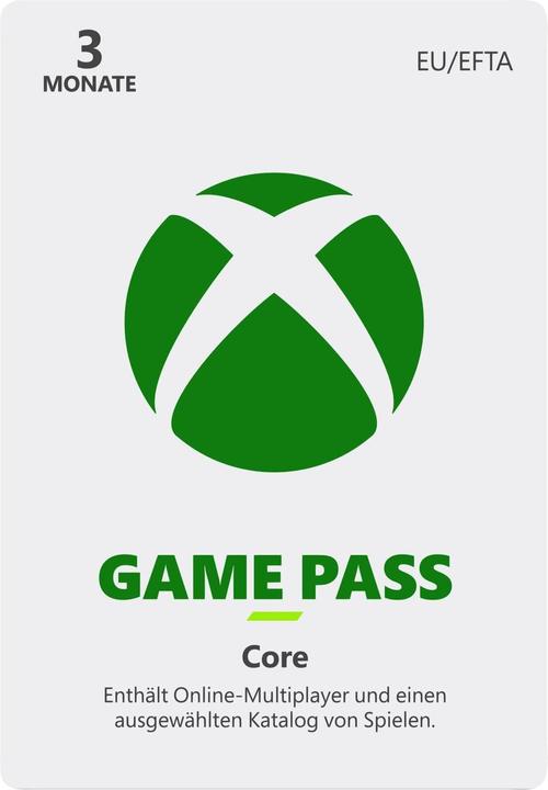 Produktbild Microsoft Xbox Game Pass Core 3 Monate Download Code (3 Monate)