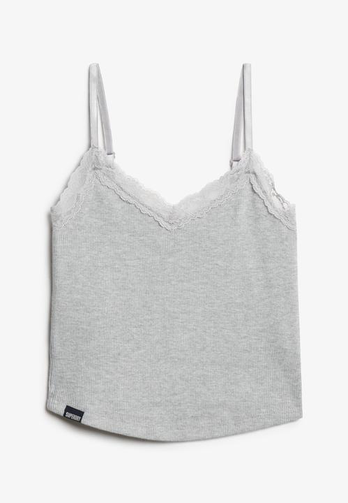 Immagine prodotto Superdry Kurzes Athletic Essentials Trägertop mit Spitzenbesatz