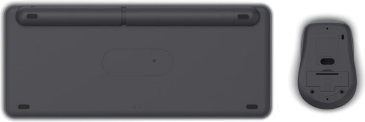 Produktbild Hama Multi-Device-Tastatur-Maus-Set WKM-500 kabellos klein SW QWERTZ DE (DE, Kabellos)