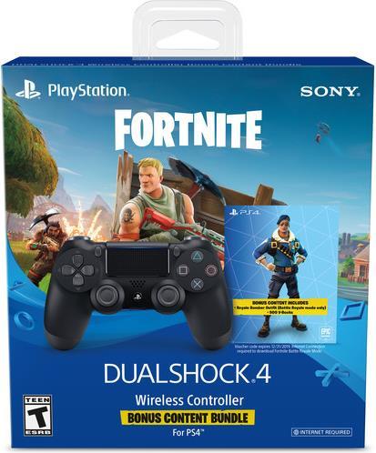 Sony PS4 Dualshock 4 Wireless Controller - Includes Fortnite (PS4)