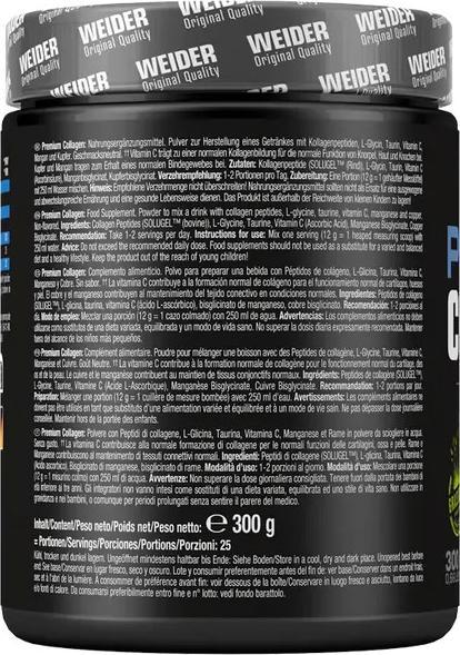 Nutritional values and ingredients Weider Collagen (Neutral, 1 pcs., 300 g)