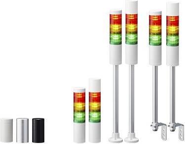 Actual product image Patlite LED Signal Tower Buzzer Unit, Silver