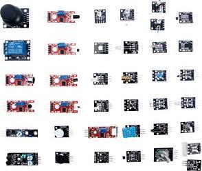 Image du produit Arduino Kit de 37 capteurs pour Arduino (Capteur, Interrupteur, Générateur de son, Pilotage, Sonde)