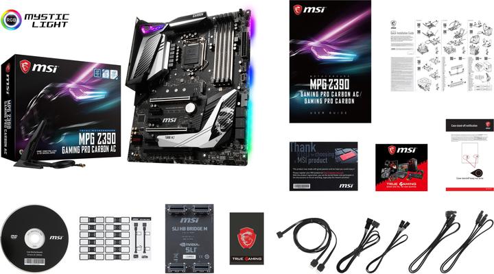Produktbild MSI MPG Z390 Gaming Pro Carbon AC (LGA 1151, Intel Z390, ATX)