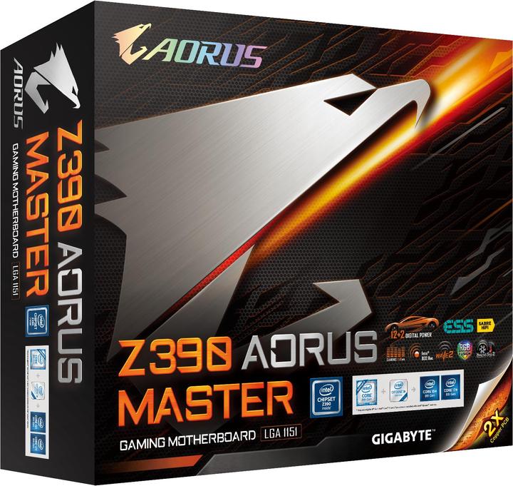 Immagine prodotto Gigabyte Z390 Aorus Master (LGA 1151, Intel Z390, ATX)
