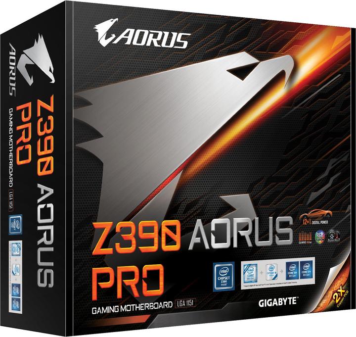 Produktbild Gigabyte Z390 Aorus Pro (LGA 1151, Intel Z390, ATX)
