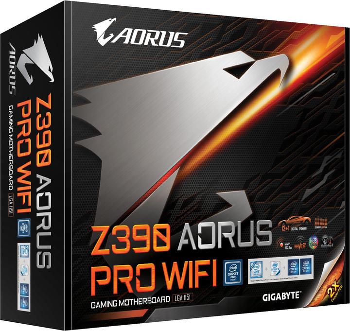 Actual product image Gigabyte Z390 Aorus Pro WiFi (LGA 1151, Intel Z390, ATX)