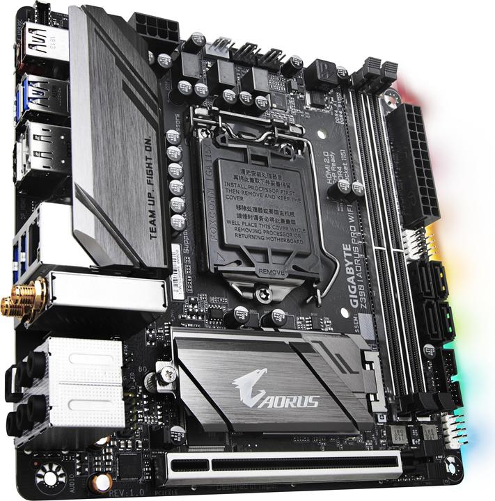 Produktbild Gigabyte Z390 I Aorus Pro WiFi (LGA 1151, Intel Z390, Mini-ITX)