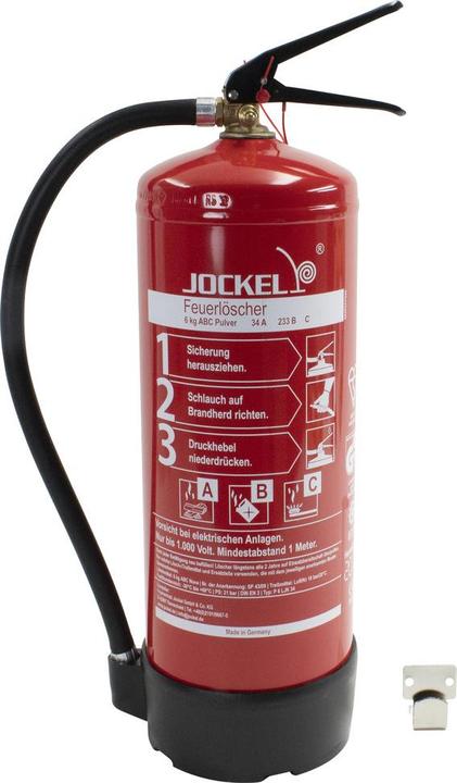 Actual product image Jockel ABC fire extinguisher DIN EN 3, 6 kg (A)
