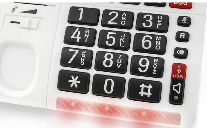 Image du produit Geemarc CL610 Téléphone d'urgence filaire avec bracelet SOS
