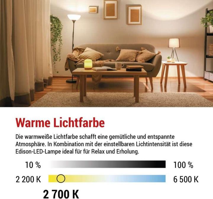 Produktbild Emos LED Lampe Filament (E27, 11 W, 1521 lm, 1 x, D)