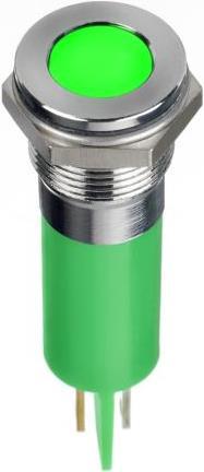 Image du produit Rs Pro 14mm flush hyper bright LED, green 20mA