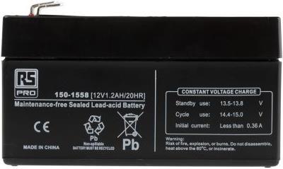 Produktbild Rs Pro 12V 1.2A Lead acid Flame retardant case (12 V, 1200 mAh)