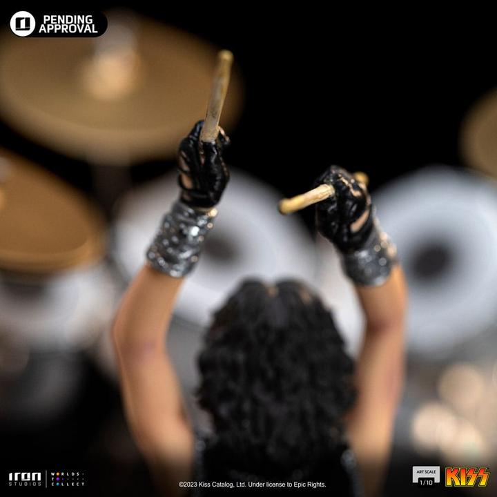 Actual product image Iron Studios Kiss Art Scale Statue 1/10 Peter Criss Limited Edtition 22 cm
