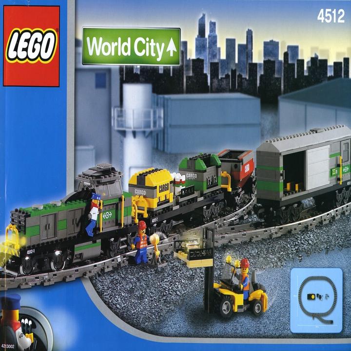 Image du produit LEGO Train de marchandises avec transformateur (4512, LEGO City)
