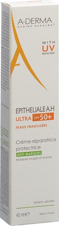 A-Derma EPITHELIALE AH ULTRA Creme SPF50+ Creme (Sonnencreme Gesicht, SPF 50, 40 ml, 66 g)