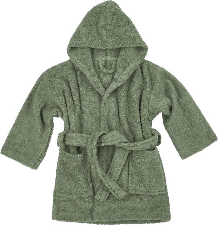 Meyco Bathrobe mt 98/104 basic towelling forest green (104)