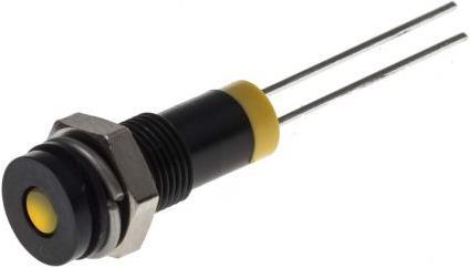 Produktbild Rs Pro LED 6mm Chromblende 2Vdc Gelb