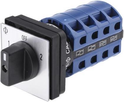 Kraus & Naimer 4 pole changeover cam switch,25A I(th)