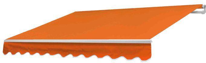 Produktbild Mendler Alu-Markise, Sonnenstoren Gelenkarmmarkise Sonnenschutz 4x3m, Polyester orange (4 m)