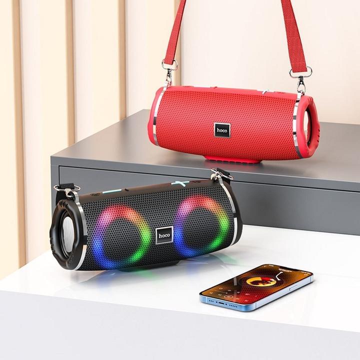 Image du produit Hoco - Wireless Speaker Sports (HC12) - Bluetooth 5.0, Shoulder Strap, 10W - Red (2 h)