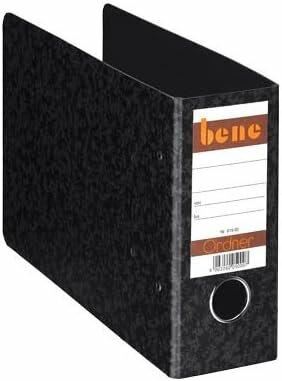 Produktbild Bene Spezial Ordner schwarz marmoriert Karton 7,5 cm DIN A5 quer (A5, 75 mm, 1 Stück)