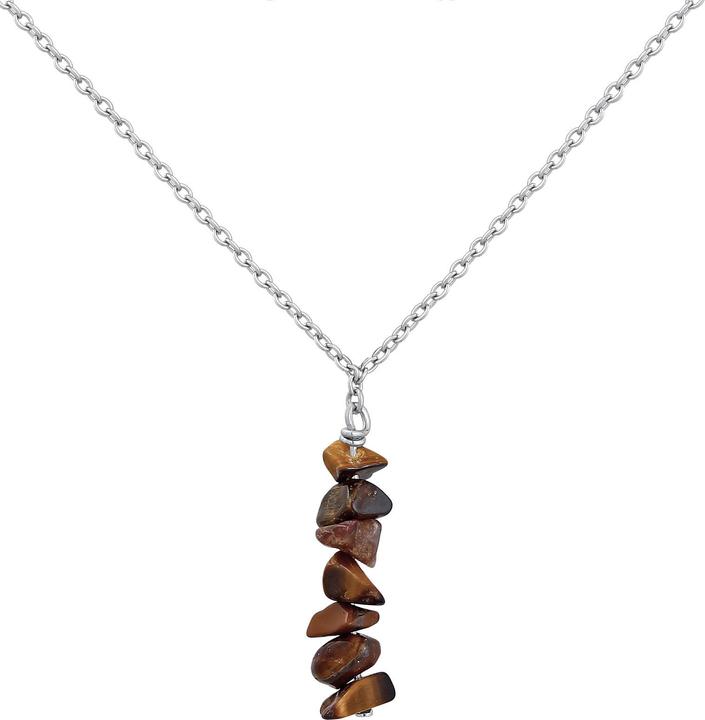 Immagine prodotto Kuzzoi Collana di pietre preziose (Argento 925, Occhio di tigre)