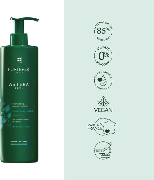 Produktbild Rene Furterer Astera Fresh Beruhigend-Frisches Shampoo (600 ml, Flüssiges Shampoo)