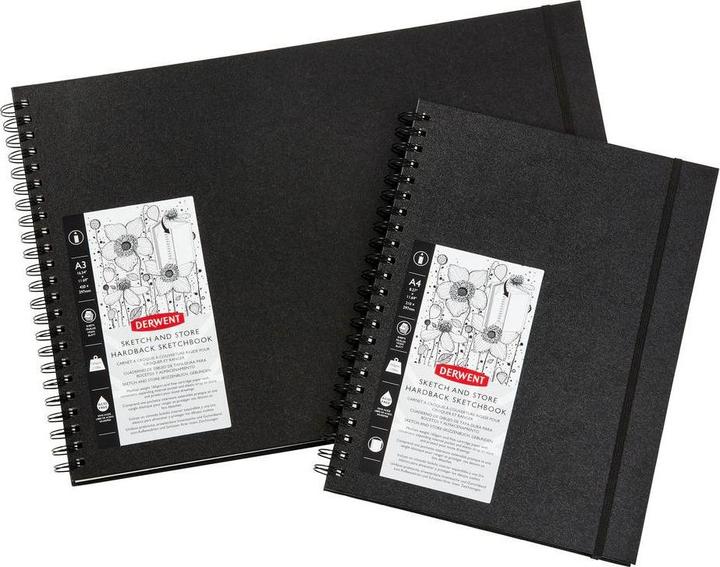 Produktbild Derwent Sketch & Store Hardcover Skizzenbuch (A3, Harter Einband)