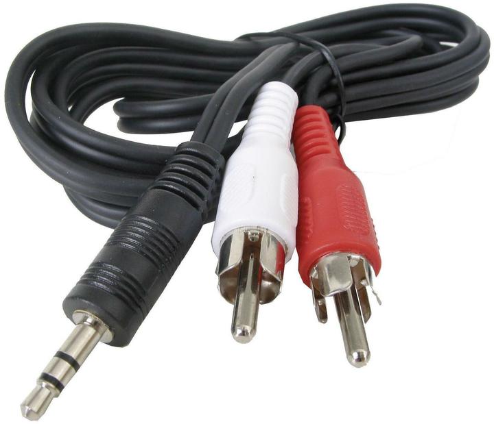 Actual product image HDgear 3.5 mm stereo plug - 2x Cinch plug (0.50 m, 3.5mm jack (AUX), Cinch)
