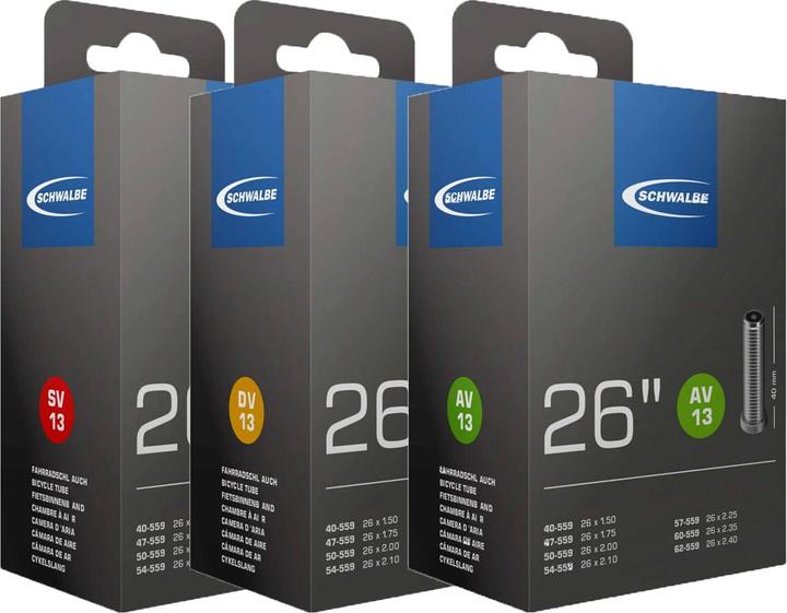 Image du produit Schwalbe Av13 (Schrader (AV), 26", 40 mm)