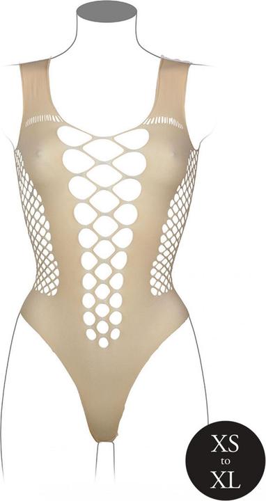 Image du produit Le Désir V-Neck Teddy with Opaque Panels - One Size (Taille unique)