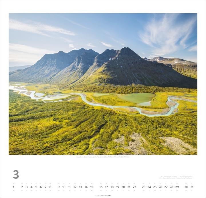 Produktbild Schweden Kalender 2026 - Licht und Wasser (48 x 46 cm, Deutsch)