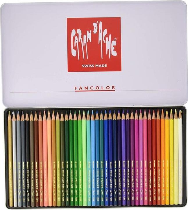 Produktbild Caran d'Ache Fancolor Farbstifte Metallschachtel (Mehrfarbig, 40 x)