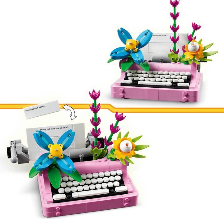 Actual product image LEGO Schreibmaschine mit Blumen (31169, LEGO Creator 3-in-1)