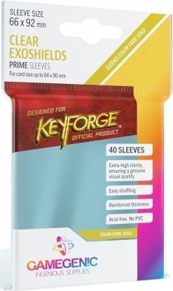 Image du produit Gamegenic GGS10069 - PRIME KeyForge Exoshields 66 x 92 mm - Transparent (40 pochettes)