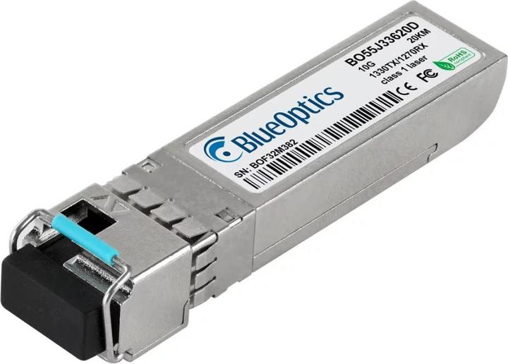 Actual product image BlueOptics Extreme Networks 10GB-BX10-U-20 Compatible SFP+ BO55J27620D