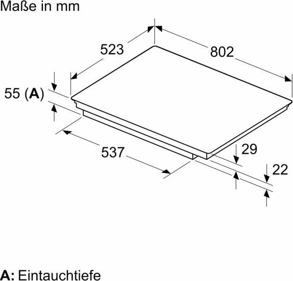 Actual product image Bosch Hausgeräte Series 6, Induction hob, 80 cm, Black, With overlying frame, PXV845HC1E