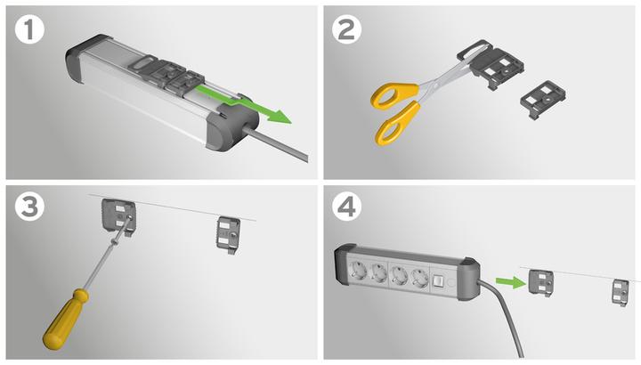 Actual product image Brennenstuhl Premium-Protect-Line (6 x, USB, 3 m)