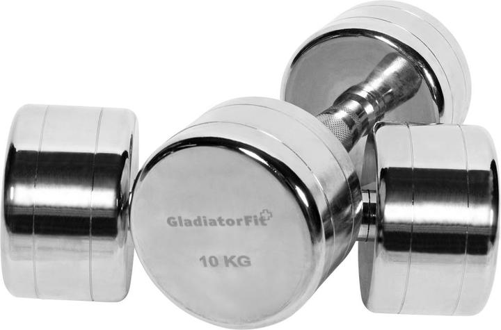 Produktbild Gladiatorfit Chromhantel (2 x 10 kg)