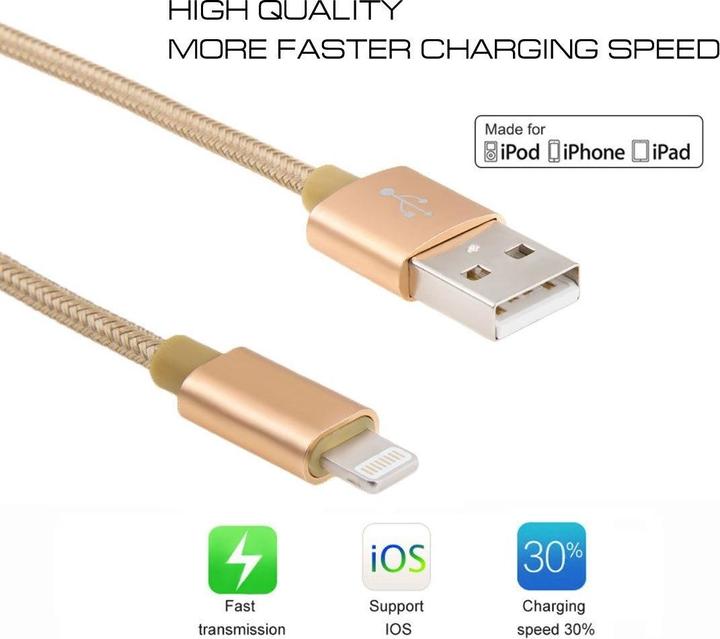 Produktbild Calitron Ladekabel Lightning 3m (3 m, USB 3.2 Gen 1)